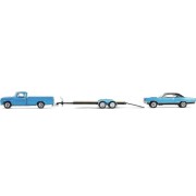 Greenlight 1967 Dodge D-200 &amp; 1969 Plymouth GTX - trailer 1:64 bok