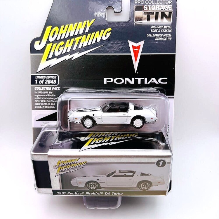 Johnny Lightning Firebird 1981 T/A Turbo biały 1:64 przód