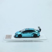 TimeMicro Civic FD2, Track Edition Modified. Chrome Blue 1:64 Limitowana 1/999 tył