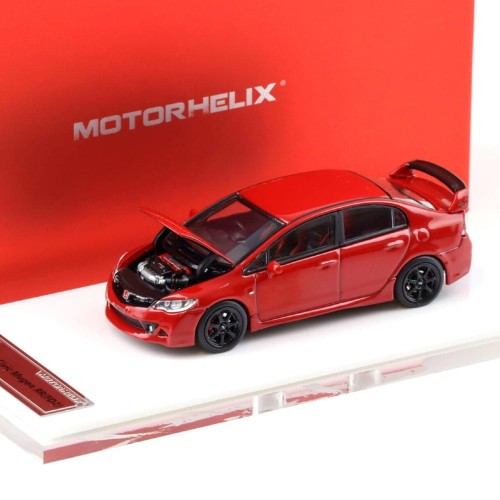 Motorhelix Honda Civic FD2 Mugen RR Red 1:64 przód detal