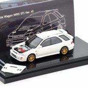 Motorhelix Subaru Impreza WRX STi Wagon Version VI Pure white 1:64 przód detal