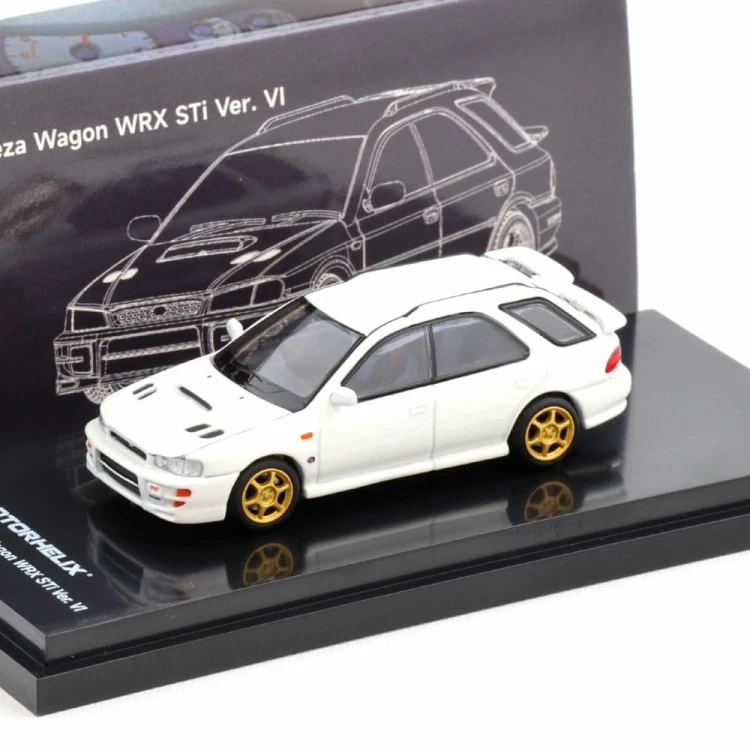 Motorhelix Subaru Impreza WRX STi Wagon Version VI Pure white 1:64 przód