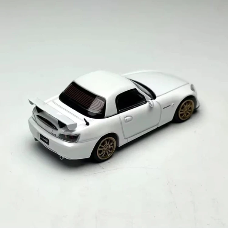 Motorhelix Honda S2000 Type S Platinum white pearl magnetic Kit 1:64 tył