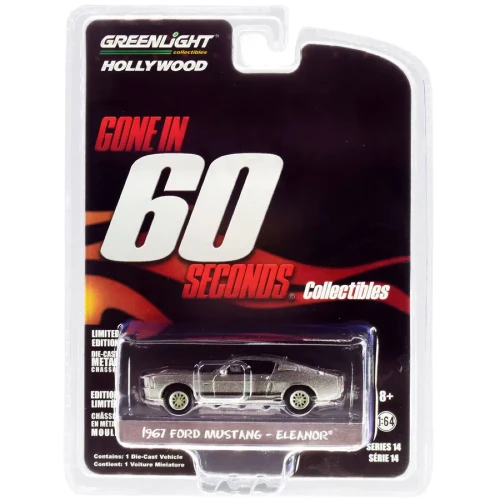 Greenlight 1967 Ford Mustang - Eleanor Gone in 60 Seconds 1:64 blister