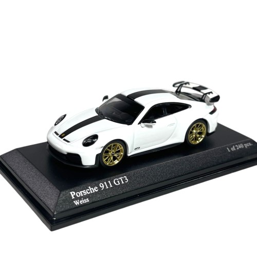 Minichamps64 Porsche 911 992 GT3 White 1:64 przód
