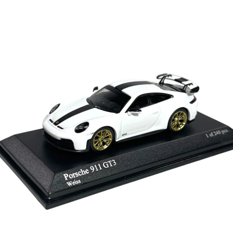 Minichamps64 Porsche 911 992 GT3 White 1:64 przód