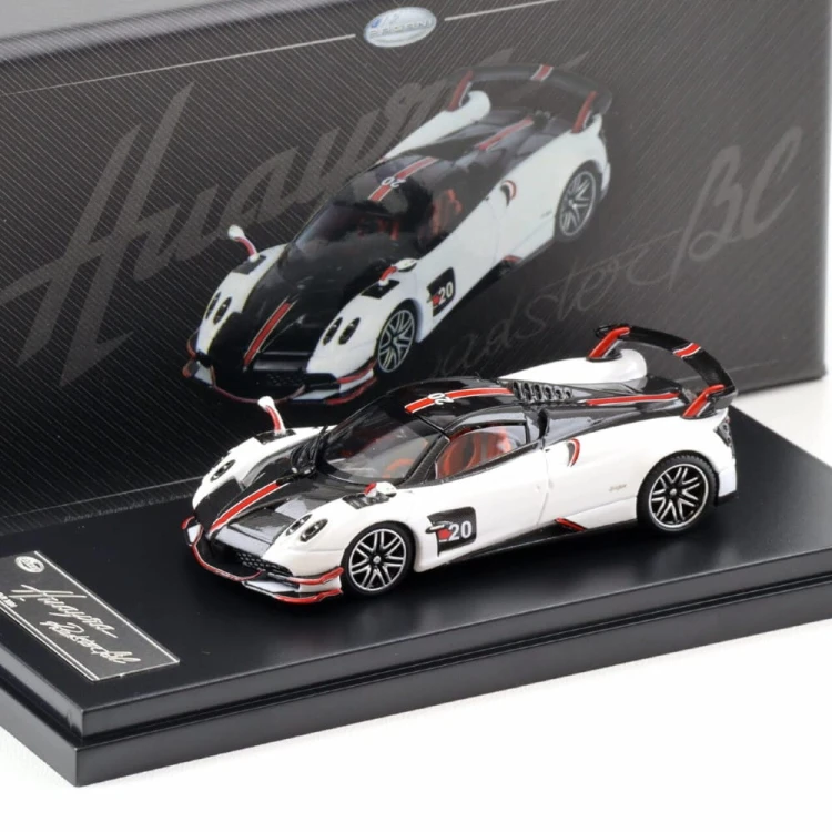 LCD Models Pagani Huayra Roadster BC #20 China Toy Expo 2024 white 1:64 przód