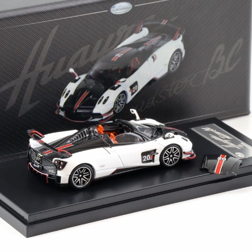 LCD Models Pagani Huayra Roadster BC #20 China Toy Expo 2024 white 1:64 tył