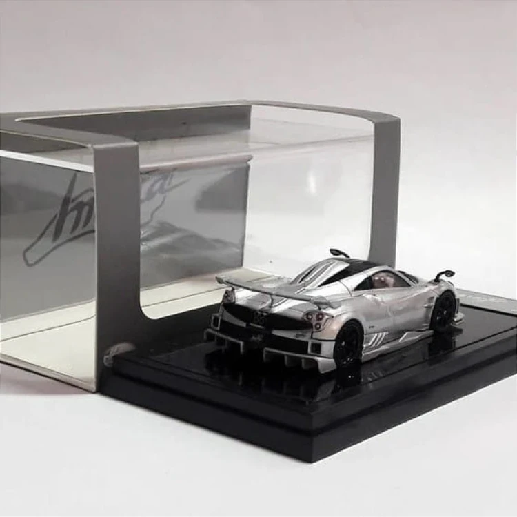 LCD Models Pagani Imola Coupe Silver 1:64 box 2