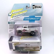 Johnny Lightning Chevy Pickup 1965 Crover Cams Srebrny 1:64 przód