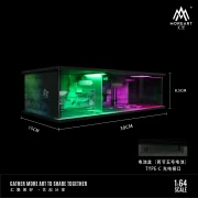 MoreArt Diorama Cyberpunk 01 Podświetlana LED 1:64 bok detal 2