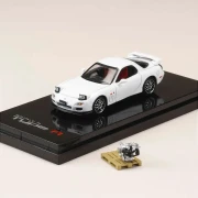 Hobby Japan Mazda RX-7 (FD3S) SPIRIT R TYPE A With Engine White 1:64 przód detal
