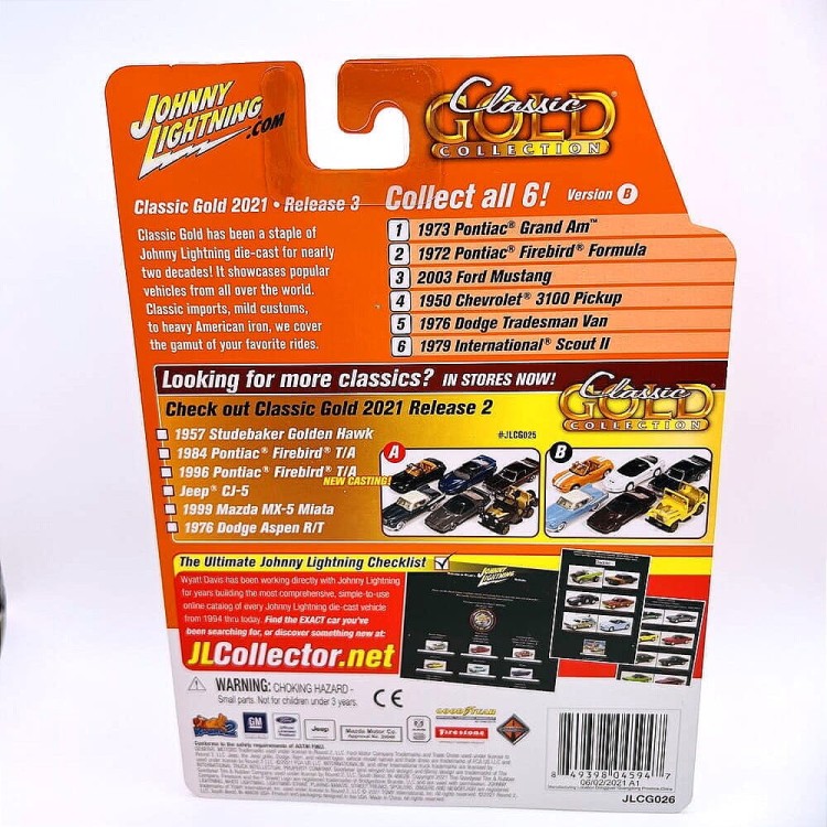 Johnny Lightning Pontiac 1973 Grand AM Golden Poly 1:64 tył