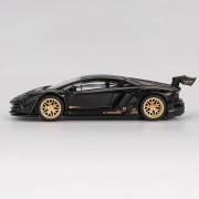 MINI GT LB★WORKS Lamborghini Aventador Limited Edition Matte Black 1:64 bok