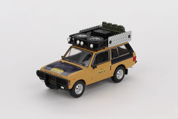 MINI GT Range Rover 1981 Camel Trophy Sumatra C.Swoboda &amp; K.Mentel Winner 1:64 przód