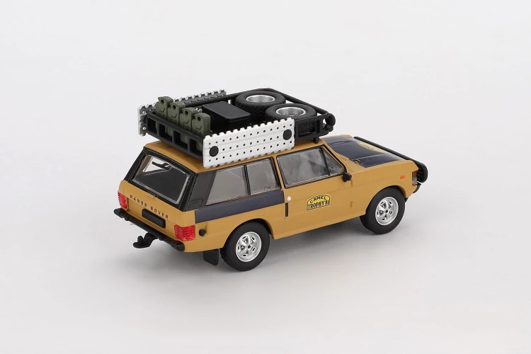 MINI GT Range Rover 1981 Camel Trophy Sumatra C.Swoboda &amp; K.Mentel Winner 1:64 tył