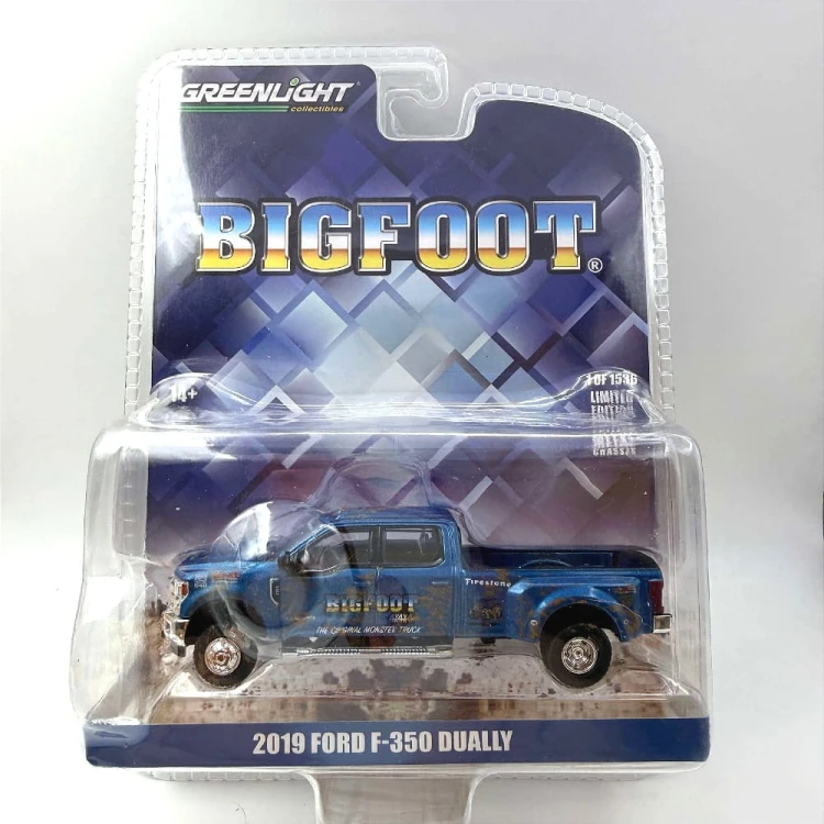 Greenlight 2019 Ford F-350 Dually Big Foot Dirty Version 1:64 przód