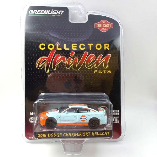Greenlight 2018 Dodge Charger SRT Hellcat, GULF Clean Version 1:64 Przód