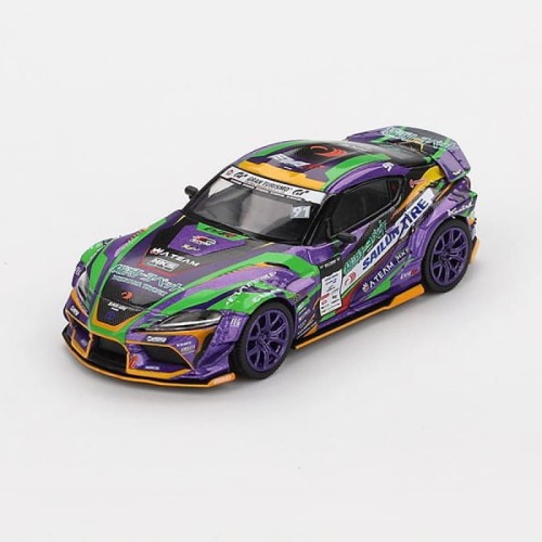 Mini GT Toyota Gr Supra Kuhl D1Gp Evangelion Racing 2021 1:64 przód