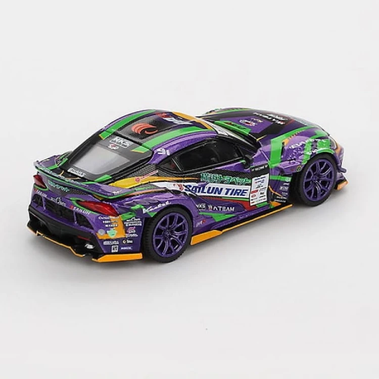 Mini GT Toyota Gr Supra Kuhl D1Gp Evangelion Racing 2021 1:64 tył