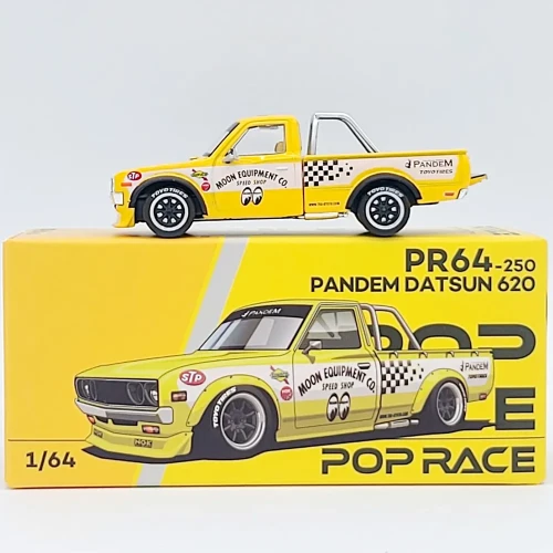 Pop Race Pandem Datsun 620 Yellow Mooneyes 1:64 bok