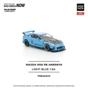 Pop Race Mazda RX8 RE-Amemiya Widebody RHD Light Blue with Carbon Hood 1:64 przód