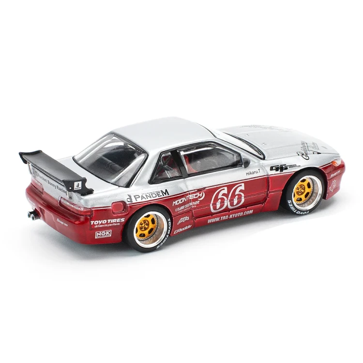 Pop Race Pandem Nissan Silvia S13 Moontech Red 1:64 tył