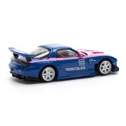 Pop Race Mazda RX7 Re Amemiya Widebody Blue Pink 1:64 tył
