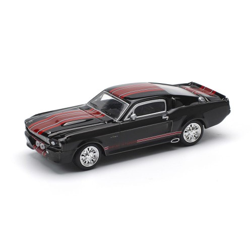 Pop Race Shelby Mustang GT500 Dark Chrome Black/Red 1:64 przód