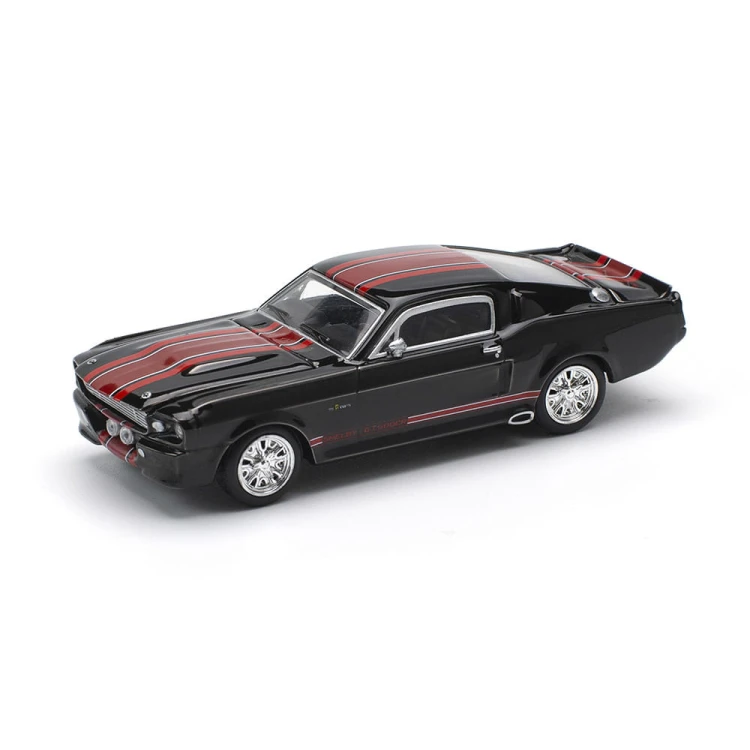 Pop Race Shelby Mustang GT500 Dark Chrome Black/Red 1:64 przód