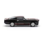 Pop Race Shelby Mustang GT500 Dark Chrome Black/Red 1:64 bok
