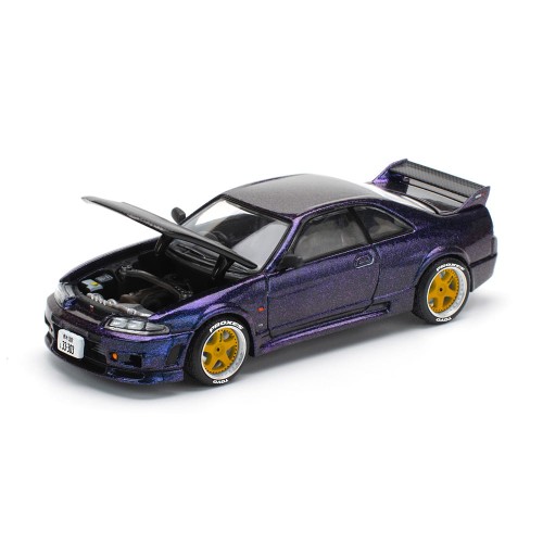 Pop Race Nissan Skyline GT-R R33 NISMO Midnight Purple 1:64 przód detal