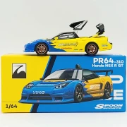 Pop Race Honda NSX R GT Spoon Sports Yellow Blue 1:64 box bok
