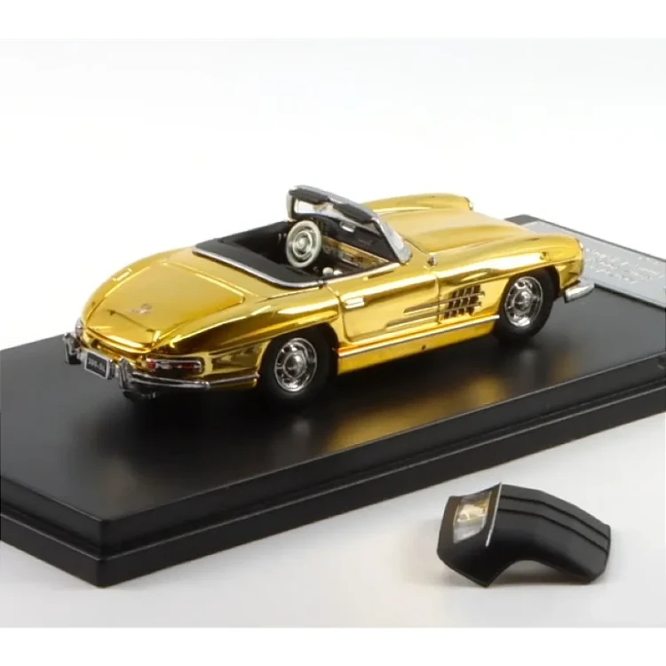 YS Model 1957 Mercedes-Benz 300SL Roadster Gold 1:64 tył detal