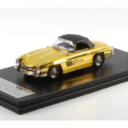 YS Model 1957 Mercedes-Benz 300SL Roadster Gold 1:64 detal