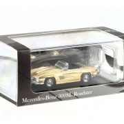 YS Model 1957 Mercedes-Benz 300SL Roadster Gold 1:64 box