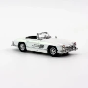 YS Model 1957 Mercedes-Benz 300SL Roadster Pearl white 1:64 przód