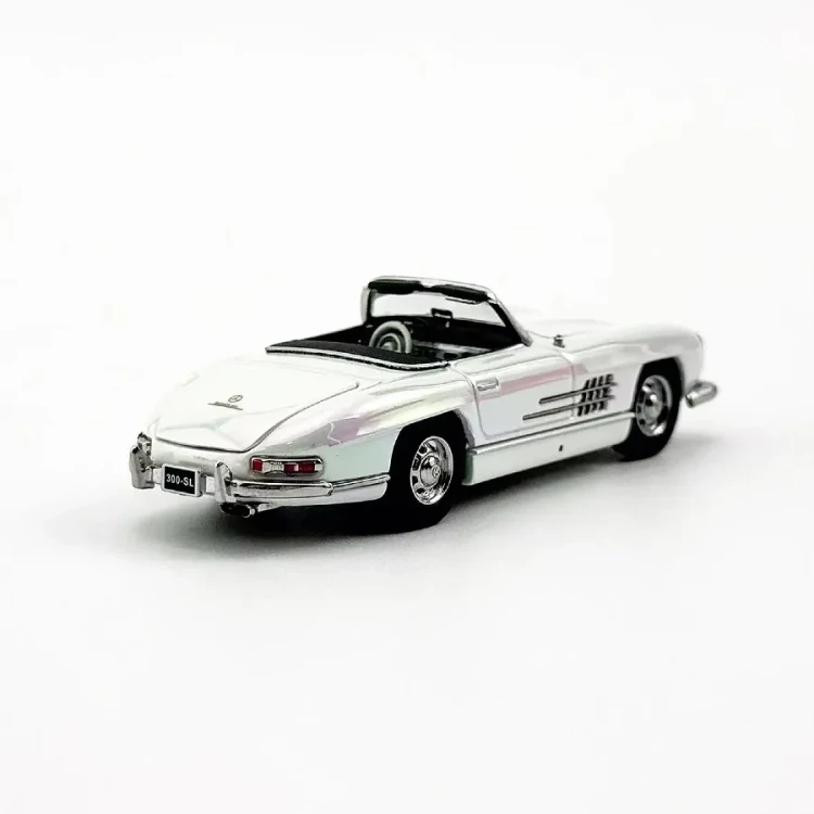 YS Model 1957 Mercedes-Benz 300SL Roadster Pearl white 1:64 tył