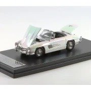 YS Model 1957 Mercedes-Benz 300SL Roadster Pearl white 1:64 przód detal
