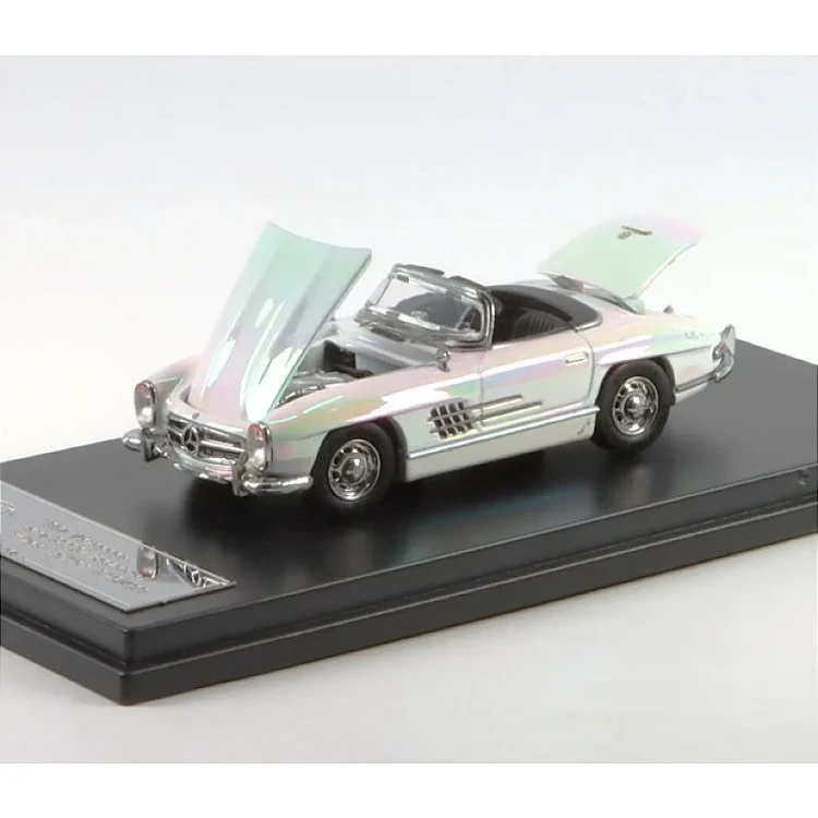 YS Model 1957 Mercedes-Benz 300SL Roadster Pearl white 1:64 przód detal