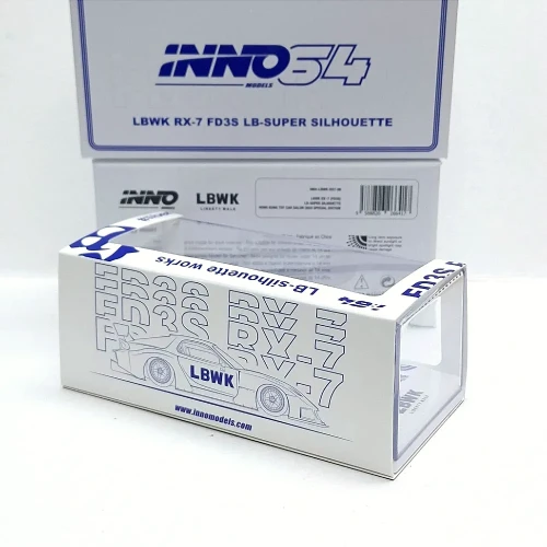 INNO64 Mazda LBWK RX7 RX-7 FD3S LB-Super Silhouette Hong Kong Toy Car Salon 2024 Special Edition 1:64 tył