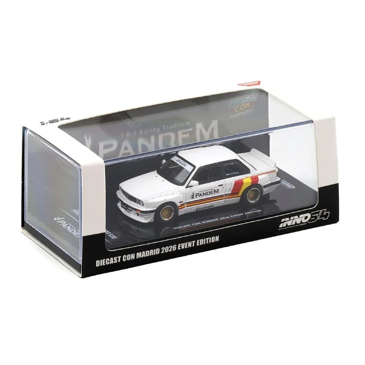 INNO64 BMW Pandem Rocket Bunny E30 DIECAST Con Madrid 2026 1:64 box
