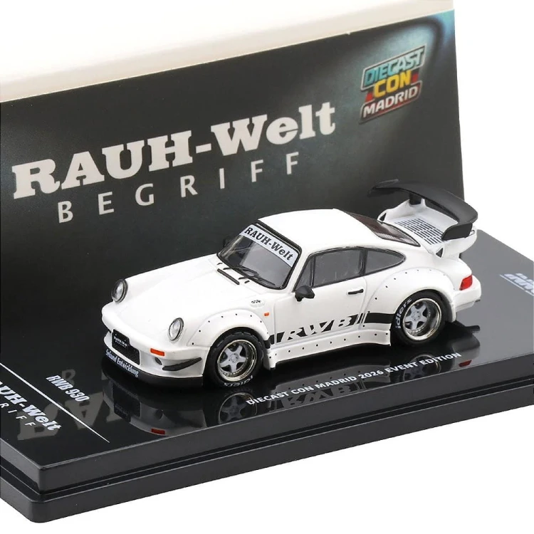 INNO64 Porsche 911 930 RWB RAUH-Welt DIECAST Con Madrid 2026 1:64 przód detal