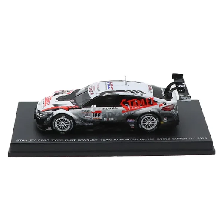 Spark Honda Civic Type R-GT #100 N. Yamamoto - T. Makino Stanley Team Kunimitsu GT500 Super GT Japan 2025 1:64 bok