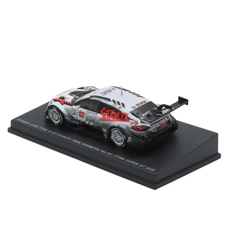 Spark Honda Civic Type R-GT #100 N. Yamamoto - T. Makino Stanley Team Kunimitsu GT500 Super GT Japan 2025 1:64 tył
