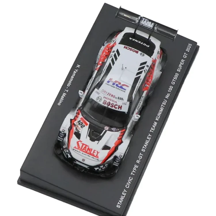 Spark Honda Civic Type R-GT #100 N. Yamamoto - T. Makino Stanley Team Kunimitsu GT500 Super GT Japan 2025 1:64 góra