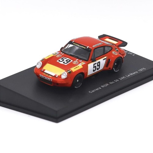 Spark Porsche 911 Carrera RSR - 24h Le Mans 1975 Gelo Racing Team - Schenken / Ganley # 59 1:64 przód