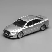 Motorhelix Audi S8 D3 Ice Silver Metallic 1:64 przód