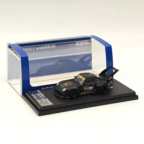 Street Weapon RWB 993 Charlene High Tail Wing #96 Black 1:64 bok