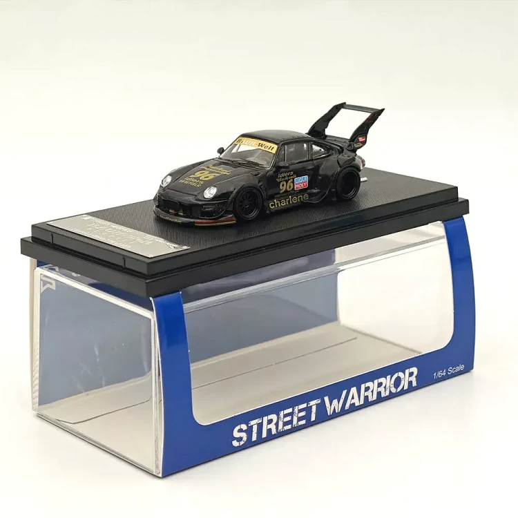 Street Weapon RWB 993 Charlene High Tail Wing #96 Black 1:64 góra